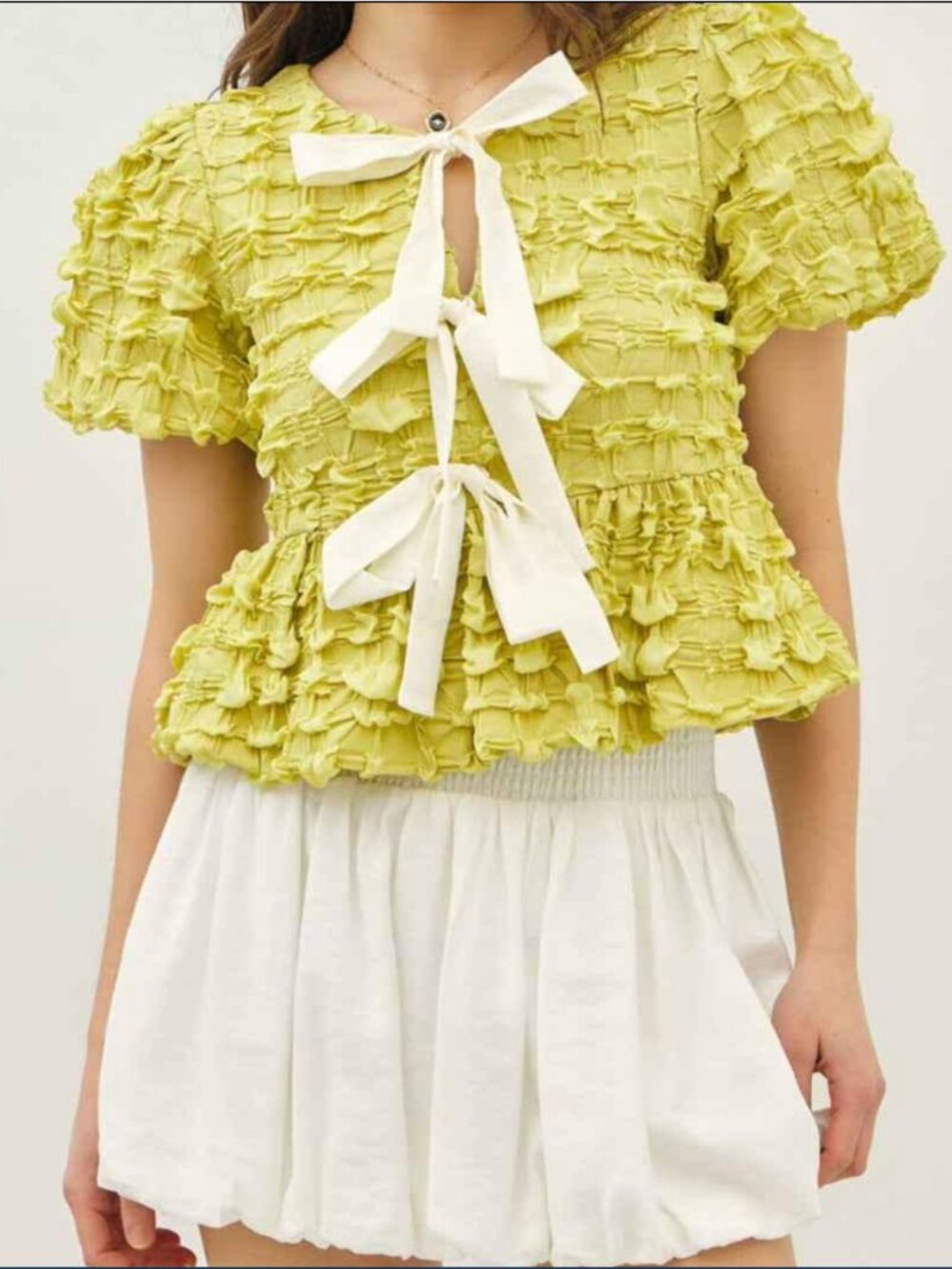 Idem Ditto Tie Babydoll Blouse